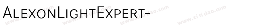 AlexonLightExpert字体转换