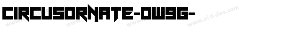 CircusOrnate-0W9G字体转换