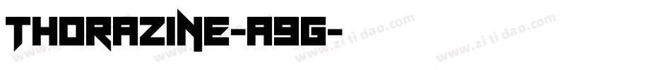 Thorazine-A9g字体转换