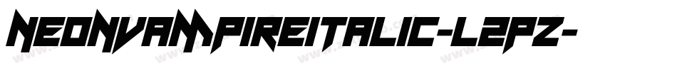 NeonVampireItalic-l2PZ字体转换
