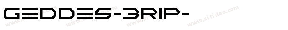 Geddes-3r1p字体转换 Geddes-3r1p字体转换
