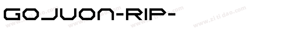 Gojuon-r1p字体转换