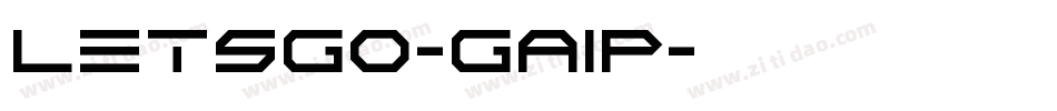 Letsgo-gA1p字体转换