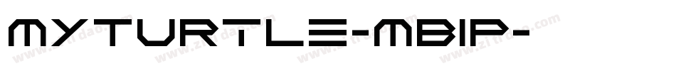 MyTurtle-MB1p字体转换