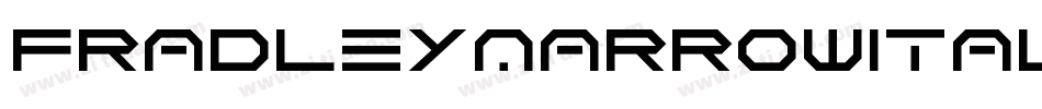 FradleyNarrowItalic-w3v6字体转换