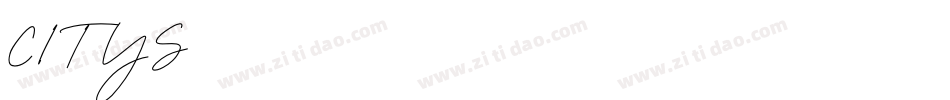 CITYS字体转换