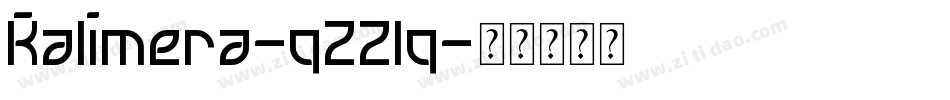 Kalimera-qZZlq字体转换