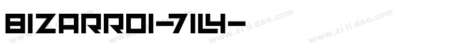 Bizarro1-71L4字体转换