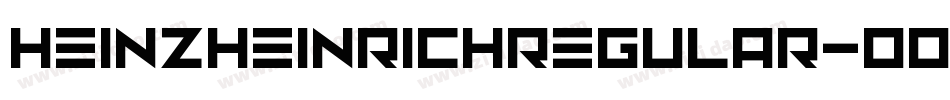 HeinzheinrichRegular-00L4字体转换