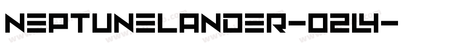 NeptuneLander-02l4字体转换