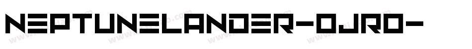 NeptuneLander-Ojro字体转换