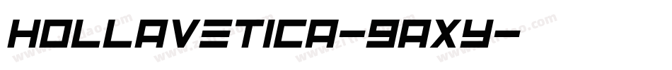 Hollavetica-9AXy字体转换