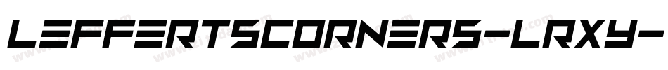 LeffertsCorners-LRXy字体转换