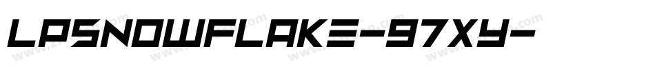 Lpsnowflake-97xy字体转换