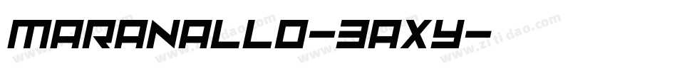 Maranallo-3aXy字体转换