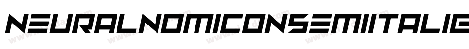 NeuralnomiconSemiItalic-Y4xy字体转换