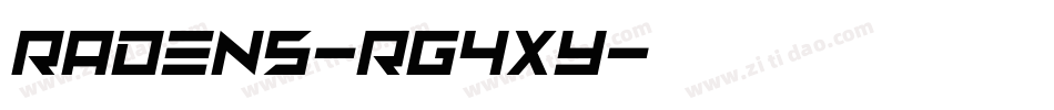 Radens-rg4xy字体转换