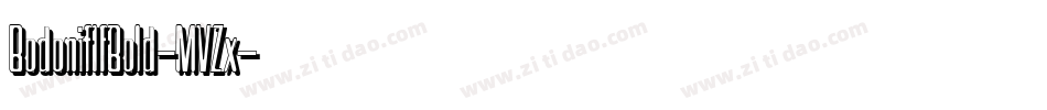 BodoniflfBold-MVZx字体转换