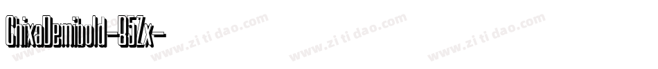 ChixaDemibold-B5Zx字体转换