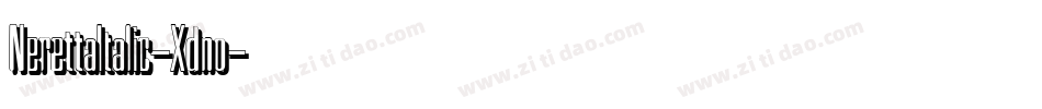 NerettaItalic-Xdno字体转换 NerettaItalic-Xdno字体转换