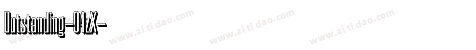 Outstanding-04zX字体转换