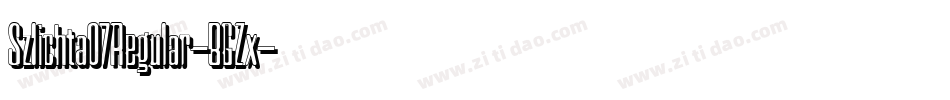 Szlichta07Regular-BGZx字体转换