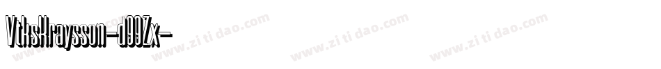VtksKraysson-d99Zx字体转换