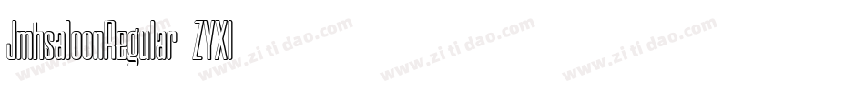 JmhsaloonRegular-ZYXl字体转换