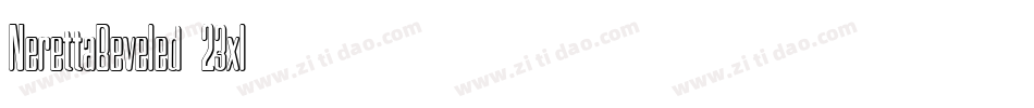 NerettaBeveled-23xl字体转换