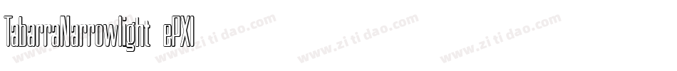 TabarraNarrowlight-ePXl字体转换