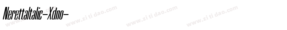 NerettaItalic-Xdno字体转换 NerettaItalic-Xdno字体转换