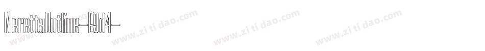 NerettaOutline-E9d4字体转换 NerettaOutline-E9d4字体转换