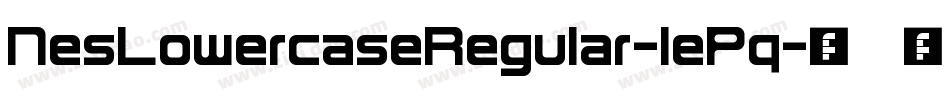 NesLowercaseRegular-lePq字体转换