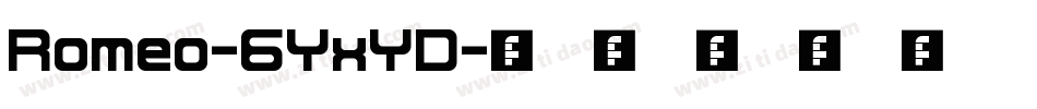 Romeo-6YxYD字体转换