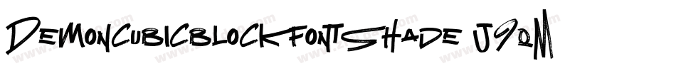 DemoncubicblockfontShade-j9qM字体转换