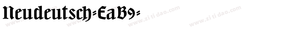Neudeutsch-EaB9字体转换
