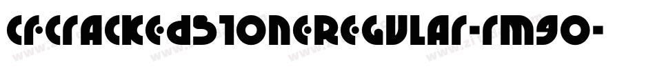 CfCrackedStoneRegular-rm9O字体转换