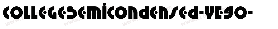 CollegeSemiCondensed-YE9O字体转换 CollegeSemiCondensed-YE9O字体转换