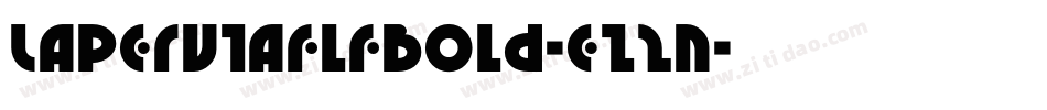 LaperutaflfBold-eZ2n字体转换