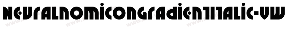 NeuralnomiconGradientItalic-vwL4字体转换