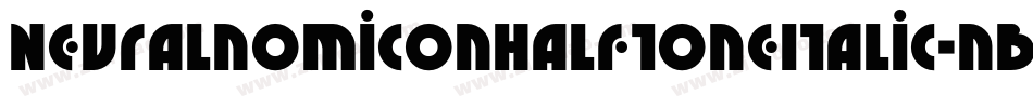 NeuralnomiconHalftoneItalic-nBmR字体转换