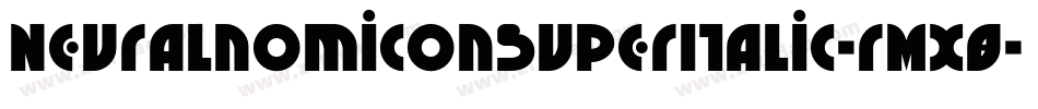 NeuralnomiconSuperItalic-rMX8字体转换