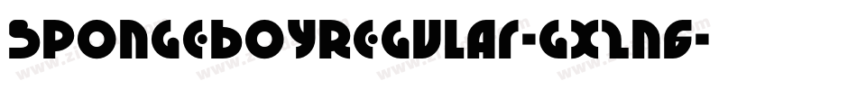 SpongeboyRegular-gx2n6字体转换