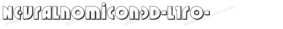 Neuralnomicon3D-l1r0字体转换