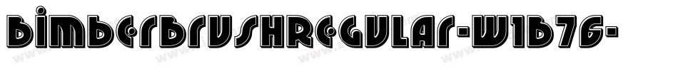BimberBrushRegular-w1B76字体转换