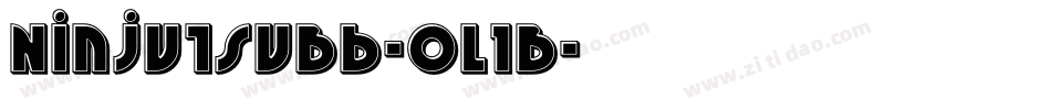 NinjutsuBb-ol1B字体转换 NinjutsuBb-ol1B字体转换