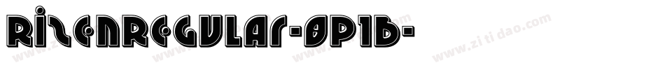 RizenRegular-8P1B字体转换 RizenRegular-8P1B字体转换