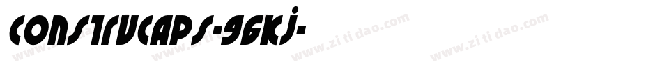 Construcaps-96Kj字体转换