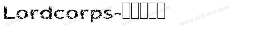 Lordcorps字体转换