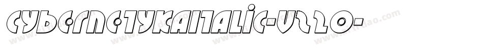 CybernetykaItalic-Vz20字体转换